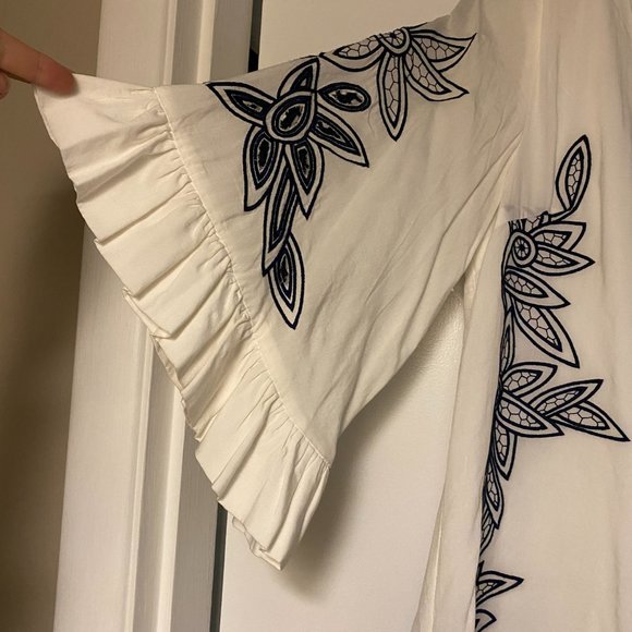 Tea & Cup Embroidered Romper - Picture 2 of 5